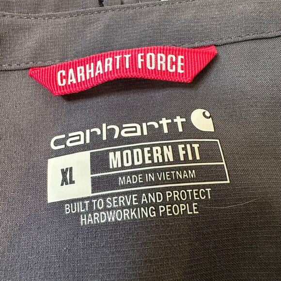 Carhartt Scrub Top Force Modern Fit Gray/Grey Nursing Vet Size XL - Picture 7 of 9